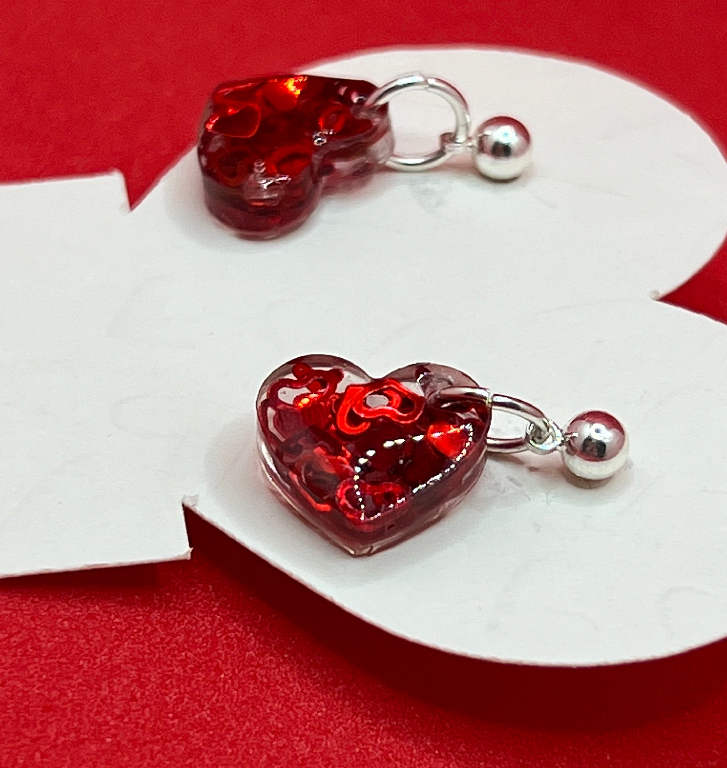Heart Shape Diamond Stud Earrings For Women - Surat Diamond